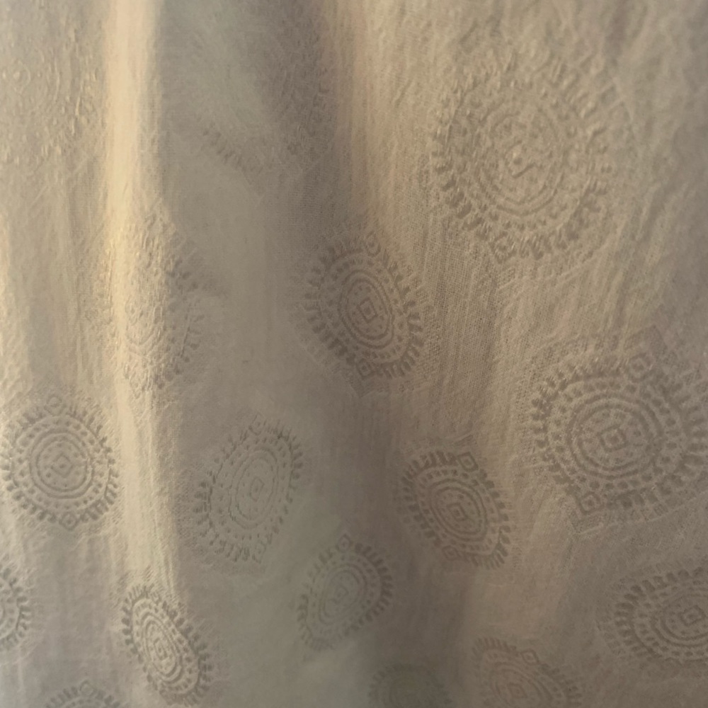 Mauve white trapeze rhinestone dress - Picture 3 of 4